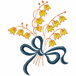 Flowers And Tree Embroidery Design 2
